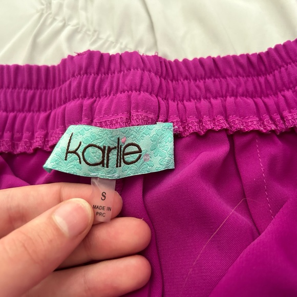 Karlie fuchsia wide legged pants - Picture 2 of 2